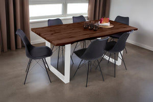 #nussbaumfarben #180x90 #u-gestellweiß