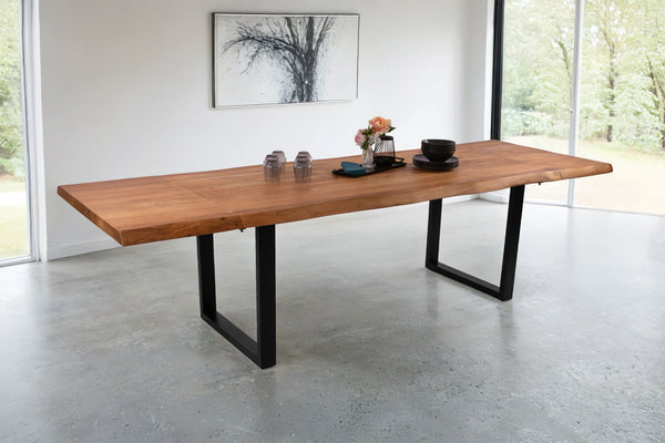 #naturfarben #180(280)x90 #u-gestellschwarz