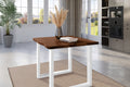 #nussbaumfarben #80x80 #u-gestellweiß