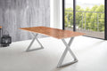 #naturfarben #220x100 #x-gestellsilber