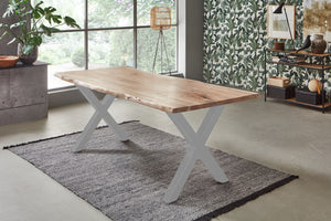 #naturfarben #180x90 #x-gestellsilber