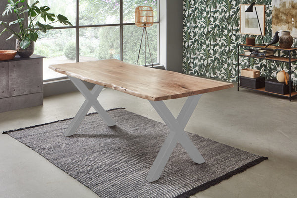 #naturfarben #180x90 #x-gestellsilber