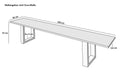 #naturfarben #220cm #u-gestellweiß