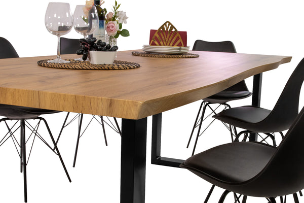 #wildeichenfarben #220x100 #u-gestellschwarz
