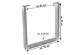 #silber #u-form #u-gestellschwarz
