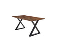 #nussbaumfarben #180x90 #x-gestellschwarz