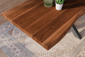 #akazienussbaumfarben #220x100 #spider-gestellschwarz