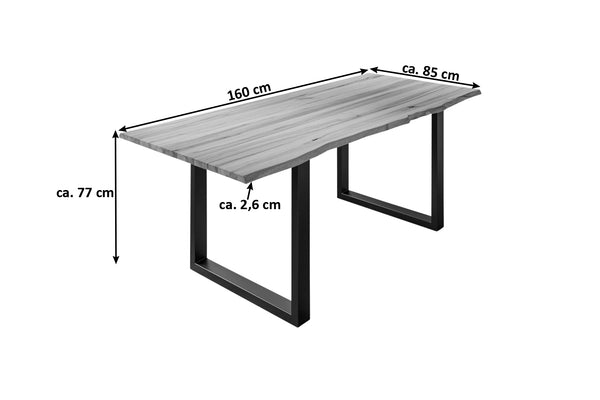 #wildbuchenaturfarben #160x85 #u-gestellschwarz