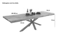 #nussbaumfarben #180(280)x90 #spider-gestellsilber