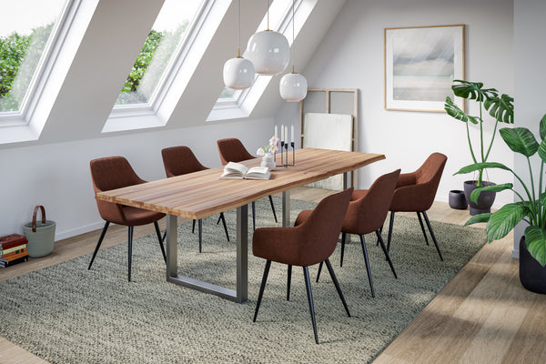 #naturfarben #240x100 #u-gestellsilber