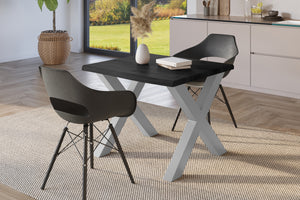 #holzgrau-optik #80x80 #x-gestellsilber
