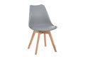 #holzwildeichen-optik #schalenstuhlgrau