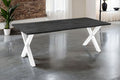 #graufarben #220x100 #x-gestellweiß