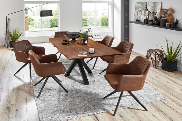 #nussbaumfarben #260x100 #spider-gestellschwarz