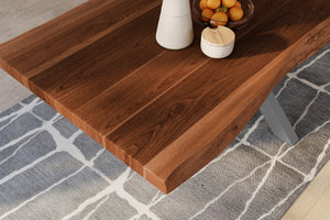 #nussbaumfarben #200x110 #spider-gestellsilber