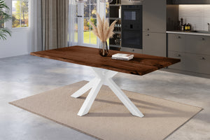 #nussbaumfarben #180x90 #spider-gestellweiß
