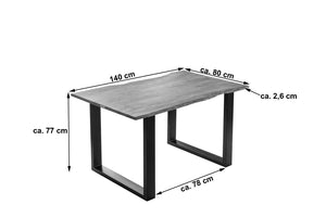 #stonefarben #140x80 #u-gestellschwarz