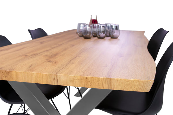 #wildeichenfarben #180x90 #x-gestellsilber