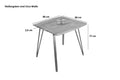 #nussbaumfarben #80x80 #hairpin-gestellsilber