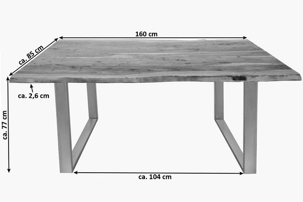 #naturfarben #160x85 #u-gestellsilber