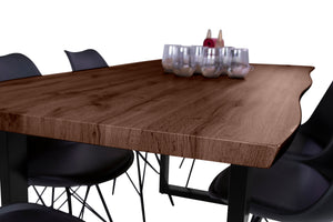 #nussbaumfarben #180x90 #u-gestellschwarz