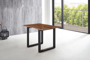 #nussbaumfarben #140x80 #u-gestellschwarz