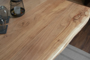 #akazienaturfarben #220x100 #spider-gestellschwarz