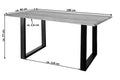 #sheeshamteakfarben #180x90 #u-gestellschwarz