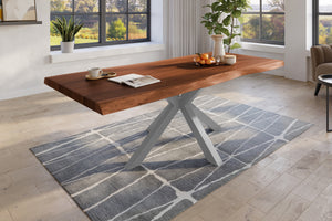 #nussbaumfarben #200x110 #spider-gestellsilber