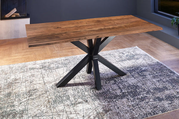 #nussbaumfarben #240x100 #spider-gestellschwarz