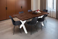 #nussbaumfarben #180x90 #x-gestellweiß