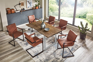 #nussbaumfarben #130x75 #u-gestellsilber
