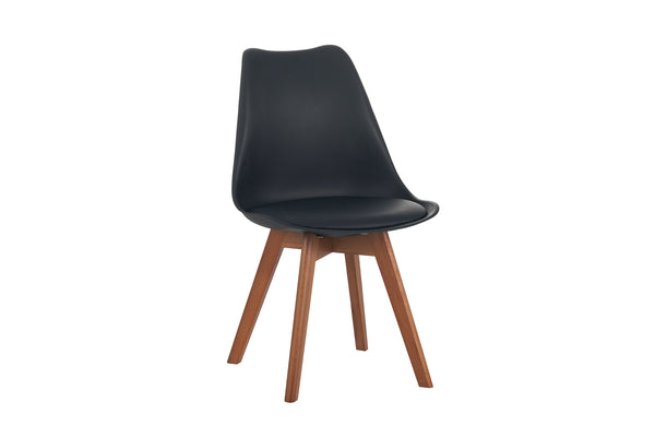 #holznussbaum-optik #120x80 #schalenstuhlschwarz