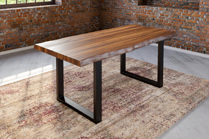 #nussbaumfarben #240x100 #u-gestellschwarz