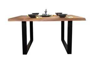 #nussbaumfarben #180x90 #u-gestellschwarz