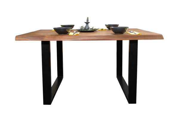 #nussbaumfarben #180x90 #u-gestellschwarz