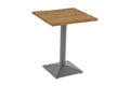 #akazienaturfarben #80x80 #säulen-gestelleckigsilber