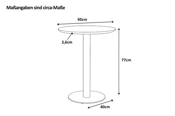 #akazienaturfarben #60x60 #säulen-gestellrundschwarz
