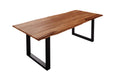 #teakfarben #220x100 #u-gestellschwarz
