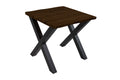 #nussbaumfarben #80x80 #x-gestellschwarz
