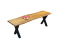 #nussbaumfarben #140cm #x-gestellschwarz
