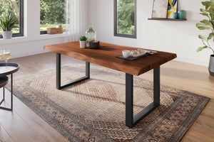 #akazienussbaumfarben #160x85 #u-gestellschwarz