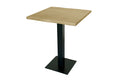#eichenaturfarbengeölt #75x75 #säulen-gestelleckigschwarz