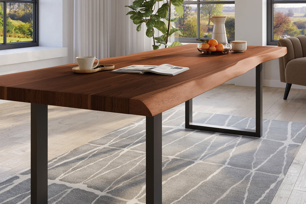 #nussbaumfarben #280x120 #u-gestellschwarz