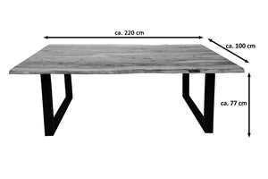 #naturfarben #220x100 #u-gestellschwarz