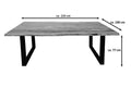 #naturfarben #220x100 #u-gestellschwarz