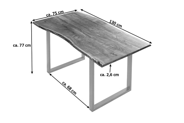 #naturfarben #130x75 #u-gestellsilber