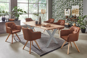 #naturfarben #280x100 #x-gestellsilber