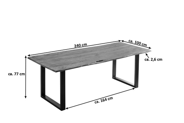 #nougatfarben #240x100 #u-gestellschwarz