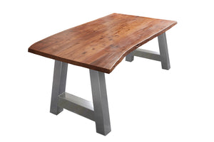 #nussbaumfarben #140x80 #a-gestellsilber